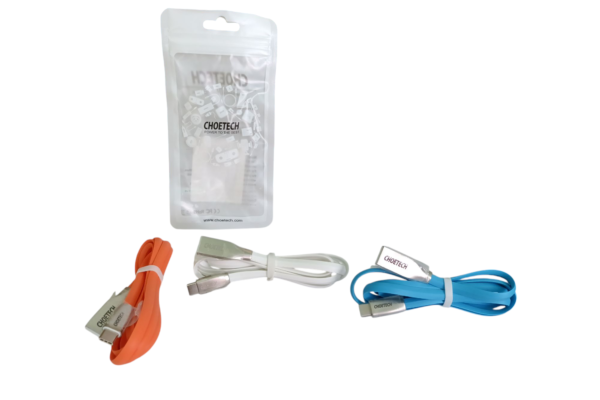 CABLE USB A TIPO C (AC012-R)NARANJA /(AC012-BE)AZUL / (AC012-W) BLANCO 1.2M